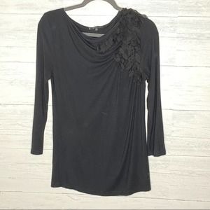 Anne Klein Blouse Womens Tee Shirt Long Sleeve Stretch Medium